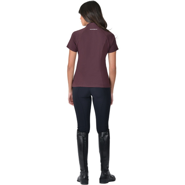 2026 WeatherBeeta Mujeres Bambú Corta Manga Rendimiento Base Capa 1028843023 - Mulberry